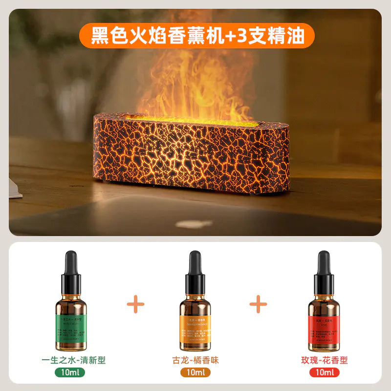 New USB Colorful Flame Aroma Diffuser for Home Office