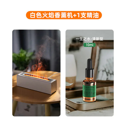 New USB Colorful Flame Aroma Diffuser for Home Office