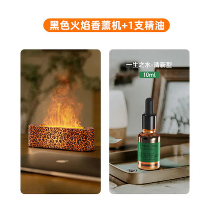 New USB Colorful Flame Aroma Diffuser for Home Office