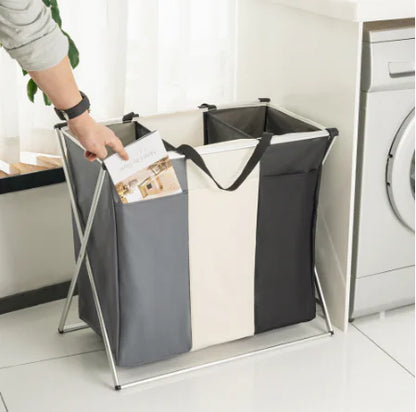 Laundry Basket and Storage Bin Combination