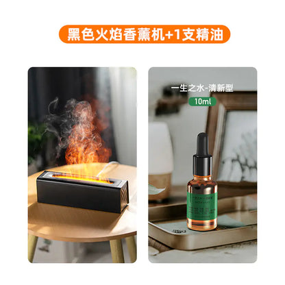New USB Colorful Flame Aroma Diffuser for Home Office