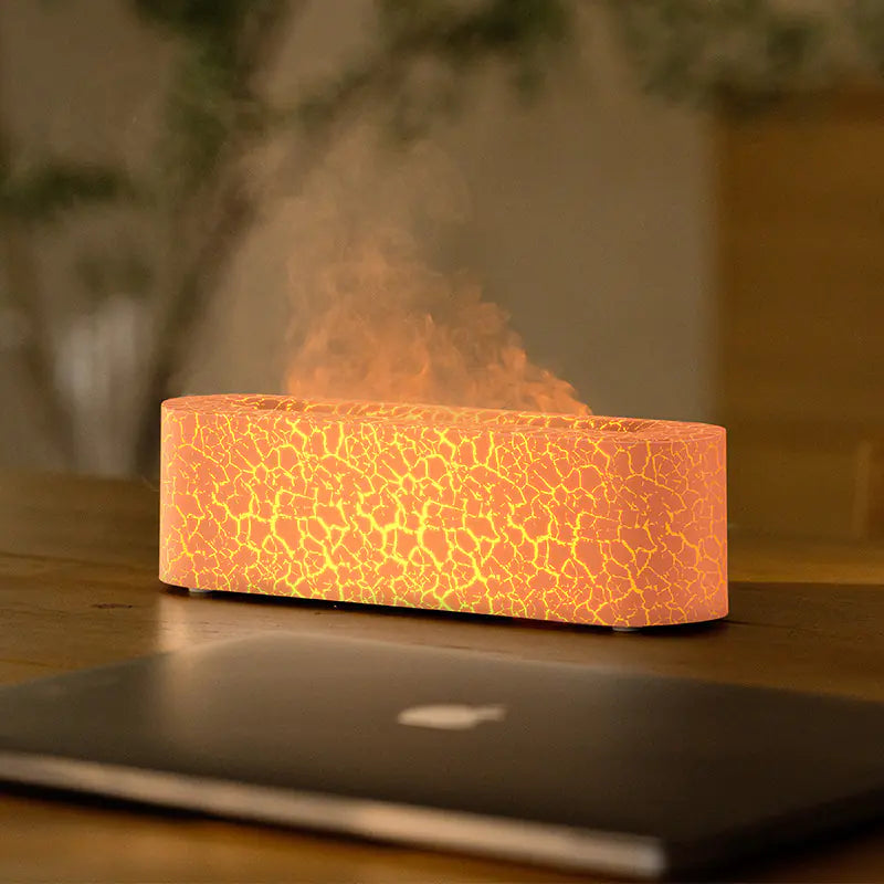 New USB Colorful Flame Aroma Diffuser for Home Office