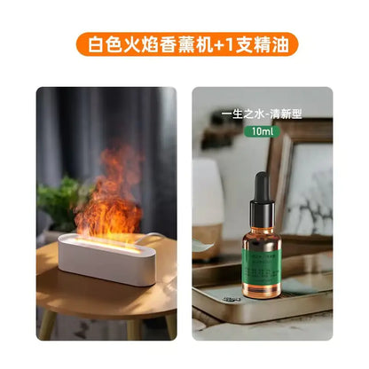 New USB Colorful Flame Aroma Diffuser for Home Office