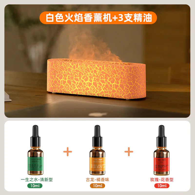 New USB Colorful Flame Aroma Diffuser for Home Office