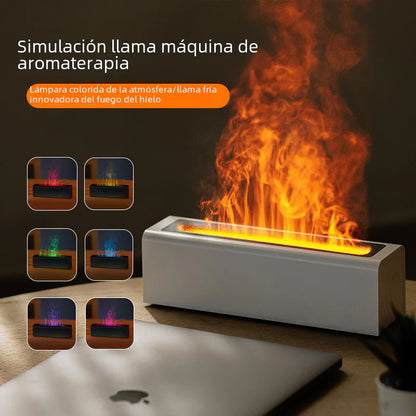 New USB Colorful Flame Aroma Diffuser for Home Office