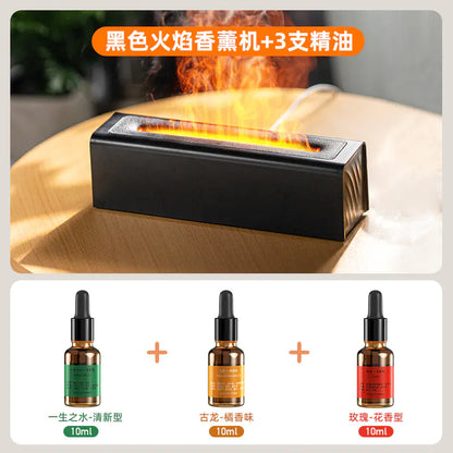 New USB Colorful Flame Aroma Diffuser for Home Office